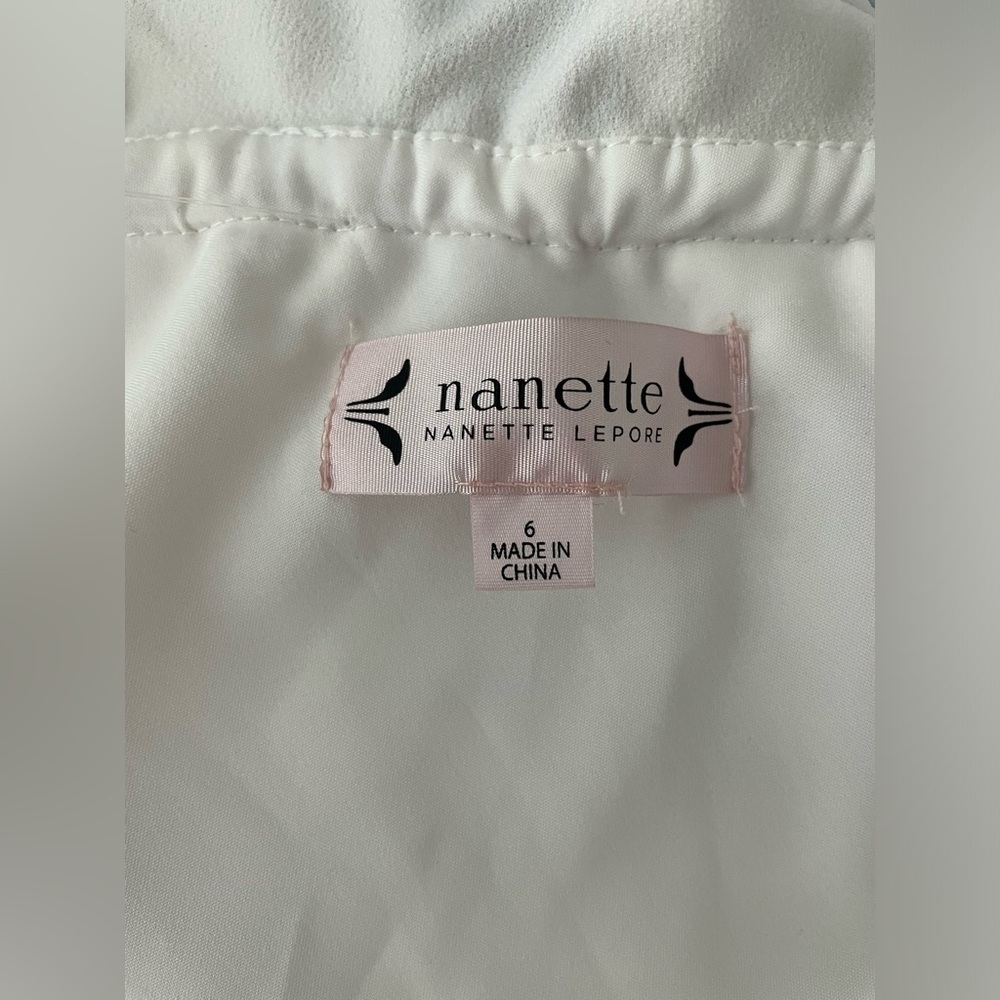 Nanette Lepore Sleeveless One Shoulder Knit Dress with High-Low Flounce Hem NWT - Picture 7 of 7